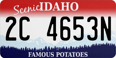 ID license plate 2C4653N