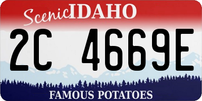 ID license plate 2C4669E
