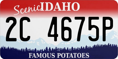 ID license plate 2C4675P