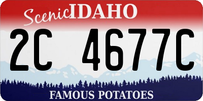 ID license plate 2C4677C