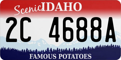 ID license plate 2C4688A