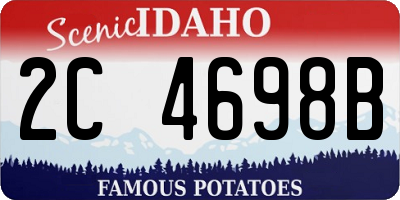 ID license plate 2C4698B