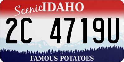 ID license plate 2C4719U