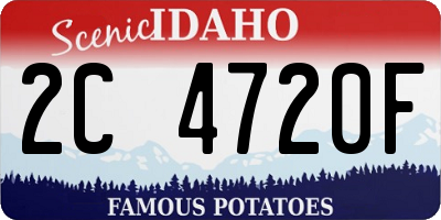 ID license plate 2C4720F