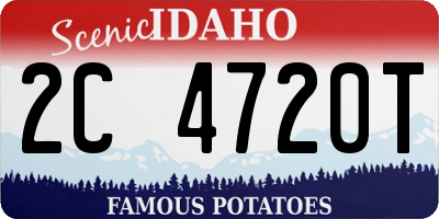ID license plate 2C4720T