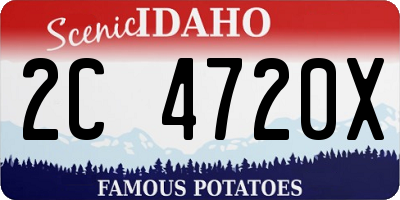 ID license plate 2C4720X