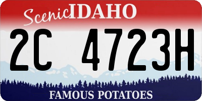 ID license plate 2C4723H