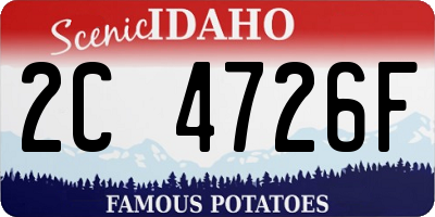 ID license plate 2C4726F