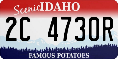 ID license plate 2C4730R