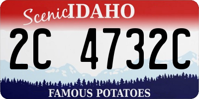 ID license plate 2C4732C