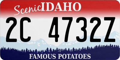 ID license plate 2C4732Z