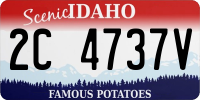ID license plate 2C4737V