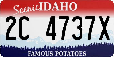 ID license plate 2C4737X