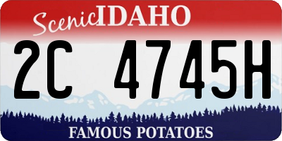 ID license plate 2C4745H
