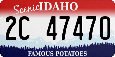 ID license plate 2C4747O