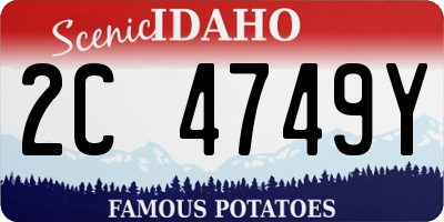 ID license plate 2C4749Y