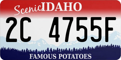 ID license plate 2C4755F