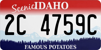 ID license plate 2C4759C