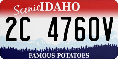 ID license plate 2C4760V