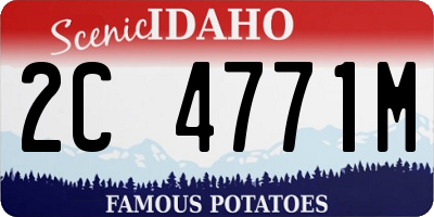 ID license plate 2C4771M