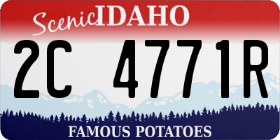 ID license plate 2C4771R