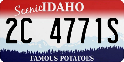 ID license plate 2C4771S