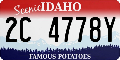 ID license plate 2C4778Y