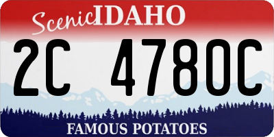 ID license plate 2C4780C