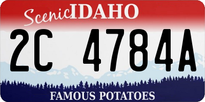 ID license plate 2C4784A