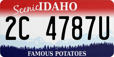 ID license plate 2C4787U