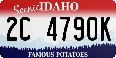 ID license plate 2C4790K
