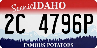 ID license plate 2C4796P