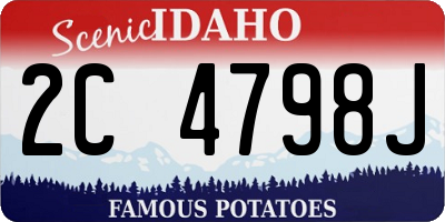 ID license plate 2C4798J