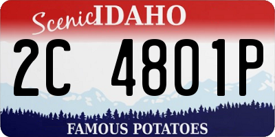 ID license plate 2C4801P