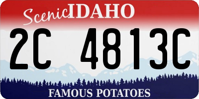 ID license plate 2C4813C