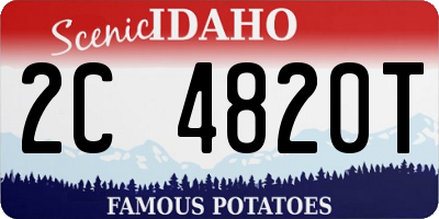 ID license plate 2C4820T