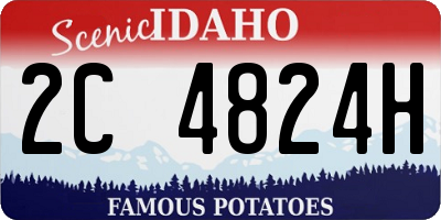 ID license plate 2C4824H