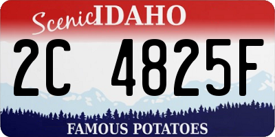 ID license plate 2C4825F