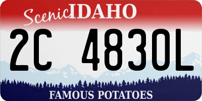ID license plate 2C4830L