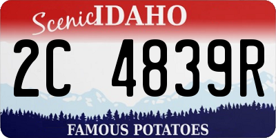 ID license plate 2C4839R
