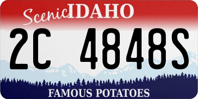 ID license plate 2C4848S