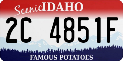 ID license plate 2C4851F