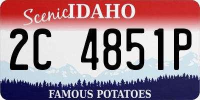 ID license plate 2C4851P