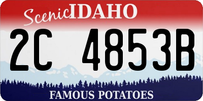 ID license plate 2C4853B