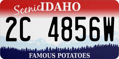 ID license plate 2C4856W