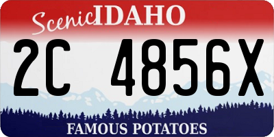 ID license plate 2C4856X