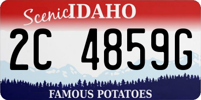 ID license plate 2C4859G