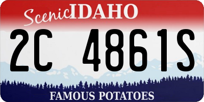 ID license plate 2C4861S