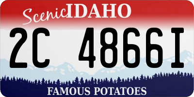 ID license plate 2C4866I