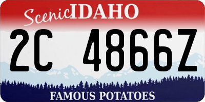 ID license plate 2C4866Z